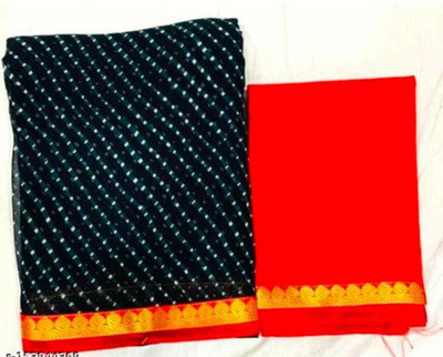 kaushal textiles Printed Bollywood Georgette Saree(Orange)
