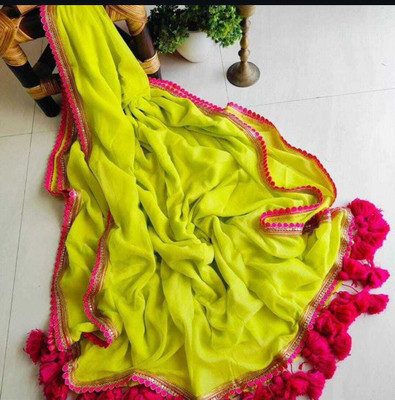 RAJ DARBAR Embellished Tant Georgette Saree(Multicolor)