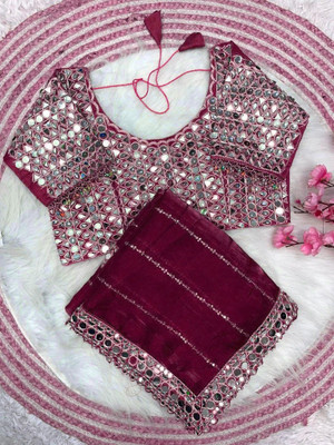 jashvicreation Embroidered Bollywood Georgette Saree(Pink)