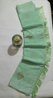 Lado Rani Embellished Bollywood Viscose Rayon Saree(Green)