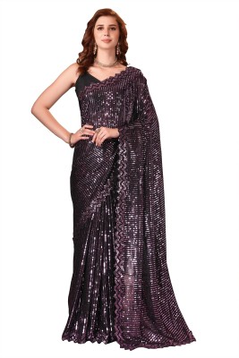 Aika Embroidered Bollywood Georgette Saree(Magenta)
