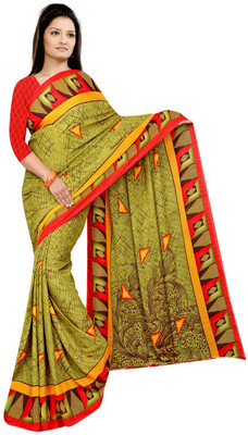 nirmal creation Printed Daily Wear Georgette Saree(Multicolor)