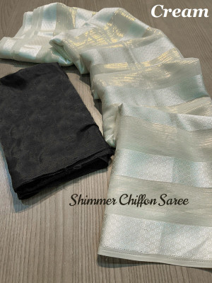 Riddhi textile Hub Woven Tant Chiffon Saree(Green)