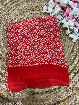 AARTI SELECTION Printed Bandhani Georgette Saree(Multicolor)