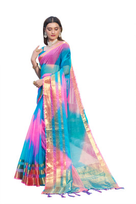 Aarunika SBT Digital Print Bollywood Art Silk Saree(Multicolor)