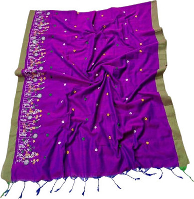kalpana handloom Self Design Handloom Pure Cotton Saree(Multicolor)