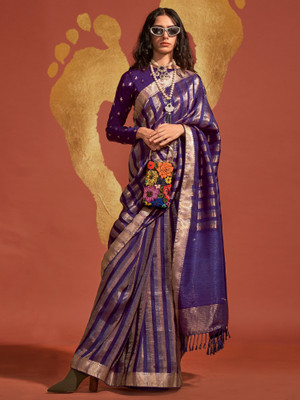 Divastri Woven Banarasi Viscose Rayon Saree(Purple)