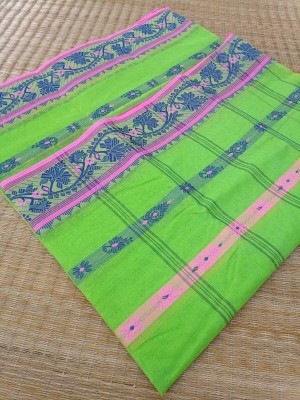 Sreyoshi Woven Tant Pure Cotton Saree(Green)