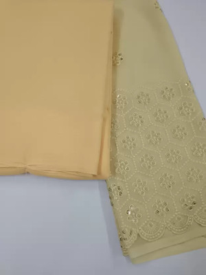 Laaksha Creation Printed Bollywood Georgette Saree(Yellow)