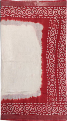 paul bastralaya Blocked Printed Daily Wear Cotton Linen Saree(Green)