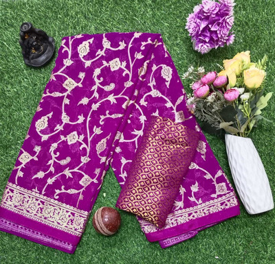 SISA ENTERPRIZE Printed Daily Wear Georgette Saree(Multicolor)