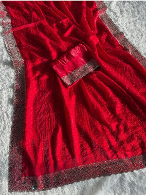 JENNVIA Self Design Daily Wear Jimmy choo Saree(Maroon)