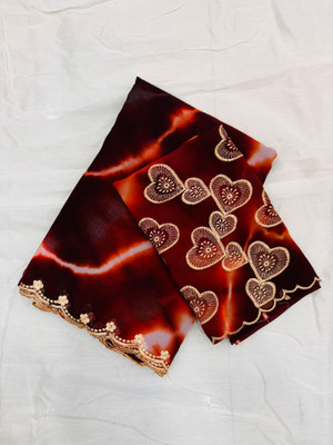 vibhuti fab Printed Bollywood Georgette Saree(Blue)