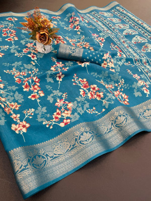 FashionZonee Woven Handloom Pure Silk Saree(Magenta)