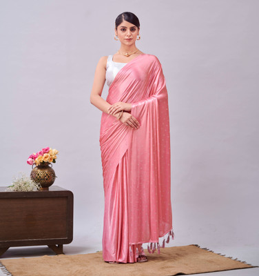 DIVYASHAKTI FASHION Embellished Bollywood Lycra Blend Saree(Multicolor)