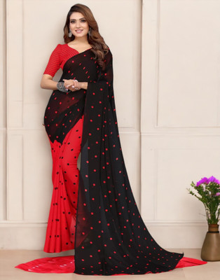 Divastri Embroidered Bollywood Georgette Saree(Red)