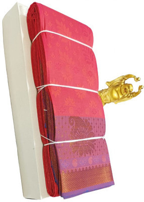 SachinEshopBuy Self Design Kanjivaram Art Silk Saree(Beige)