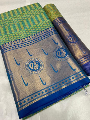 Bollytrend Printed Bollywood Georgette Saree(Light Green)