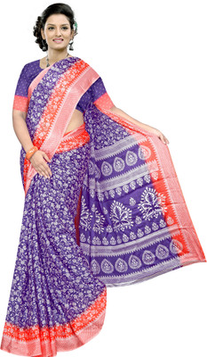 nirmal creation Printed Daily Wear Chiffon Saree(Multicolor)