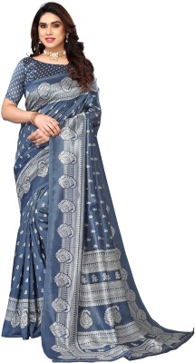 Shiashi Printed Daily Wear Art Silk Saree(Multicolor)