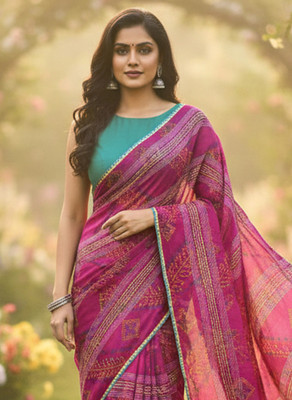 Sareez House Self Design Bollywood Georgette Saree(Pink)