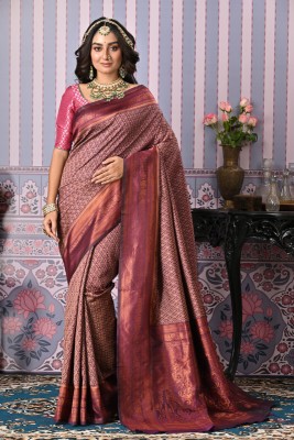 sagarika Woven Bollywood Art Silk Saree(Maroon)