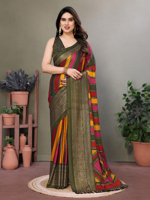 UDANI ENTERPRISE Self Design Bollywood Art Silk Saree(Light Green)