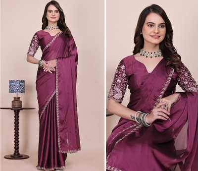 K 5 FASHION Embellished Bollywood Georgette Saree(Multicolor)