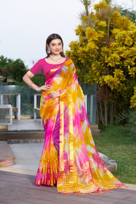 Aarunika SBT Digital Print Bollywood Art Silk Saree(Multicolor)