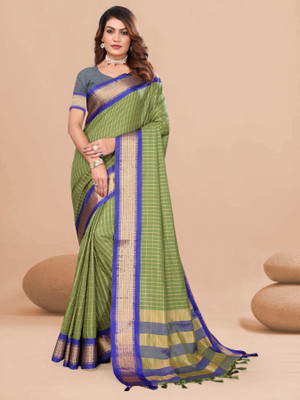 UDANI ENTERPRISE Printed Bollywood Art Silk Saree(Green)
