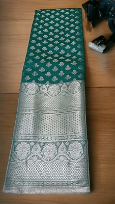 Yash silk international Woven Banarasi Art Silk Saree(Green)