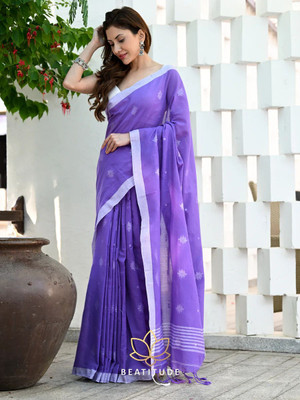 Anjali textile Embellished Tant Pure Cotton Saree(Multicolor)