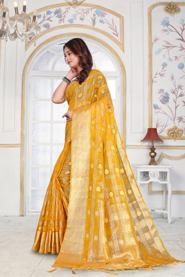 Aarunika SST Embroidered Bollywood Organza Saree(Multicolor)