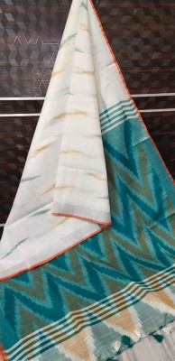 Sandeep Silk Woven Bhagalpuri Cotton Blend Saree(Multicolor)