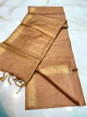 Zafren Handloom Woven Bhagalpuri Cotton Silk Saree(Red)