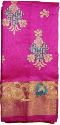 ANAYA Self Design Handloom Cotton Silk Saree(Multicolor)