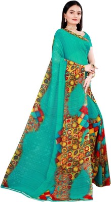 Saadhvi Woven Banarasi Art Silk Saree(Green)