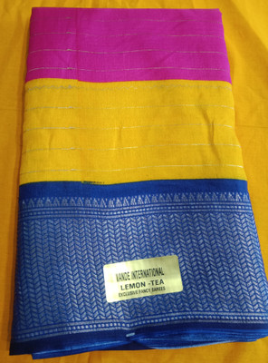 LOX Printed Bollywood Silk Blend Saree(Multicolor)