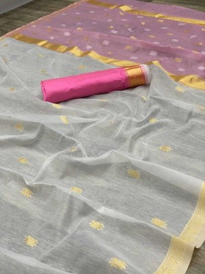 HANSIKA FASHION Printed Banarasi Cotton Silk Saree(Multicolor)