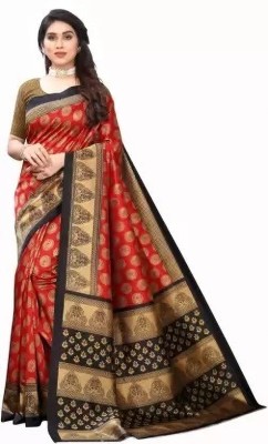 Suntex Printed Bollywood Art Silk Saree(Red)