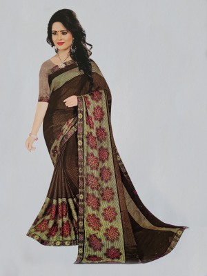 JITENDRA CREATION Printed Bollywood Art Silk Saree(Multicolor)