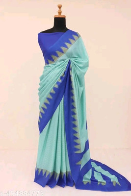SimSim Trendz Printed Daily Wear Polyester Saree(Cream)