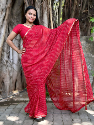 MAHADEV NX Self Design Bollywood Georgette Saree(Multicolor)