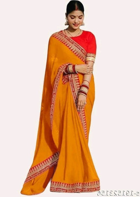 Shilpa Fashion Woven Kanjivaram Silk Blend Saree(Yellow)