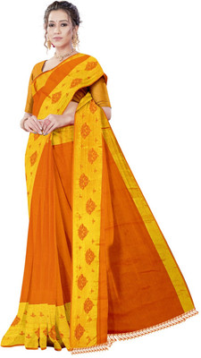 AVM SILK MILLS Embroidered Bollywood Chiffon Saree(Multicolor)