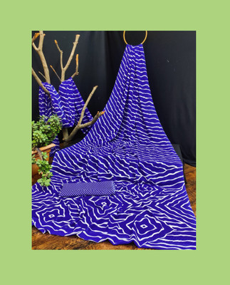 Kanooda Prints Printed Bollywood Georgette Saree(Blue)