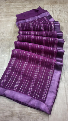 KV Fashion Printed Bollywood Georgette Saree(Purple)