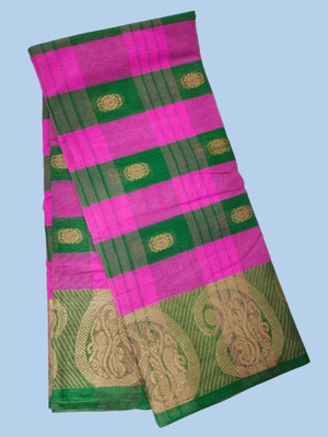 Tm taant saree Self Design Tant Pure Cotton Saree(Red)