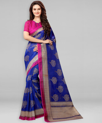 Divastri Solid/Plain Bollywood Georgette Saree(Blue)