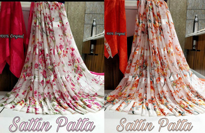 Sitanjali Printed Bollywood Georgette Saree(Pack of 2, Pink)
